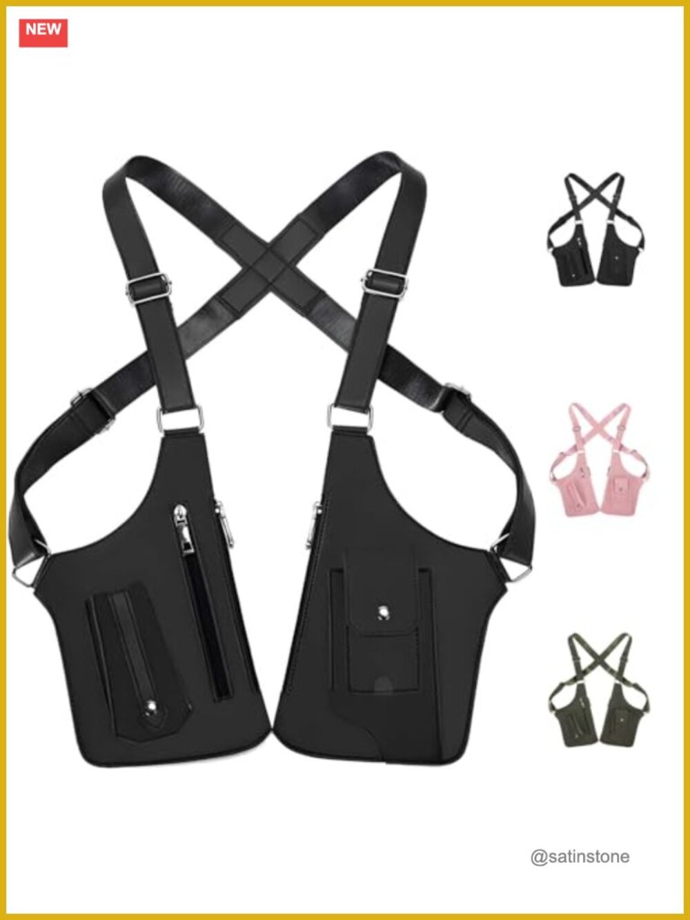 Underarm Shoulder Bag | Adjustable Leather Anti-Theft Holster Bag | Outdoor